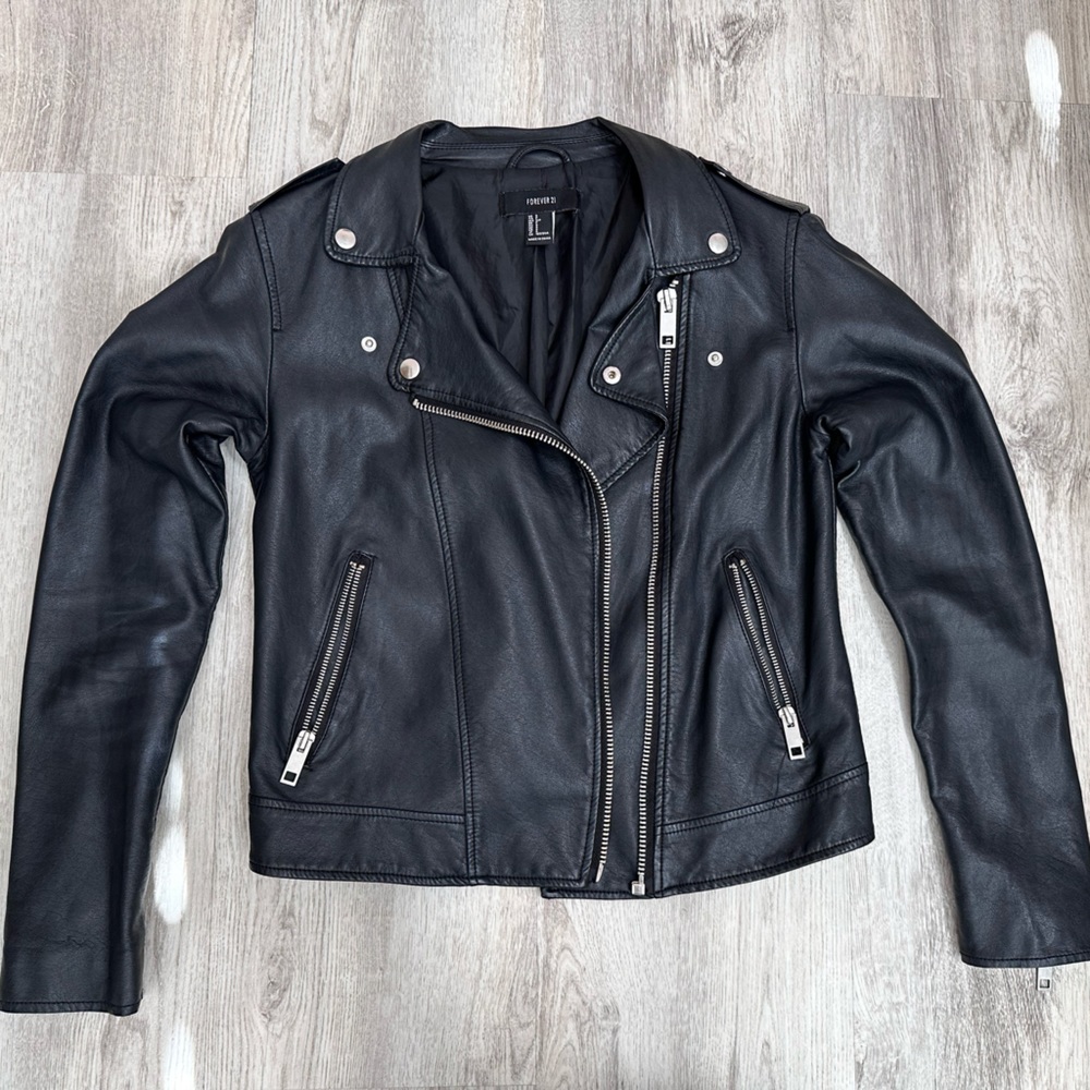 F21 leather jacket